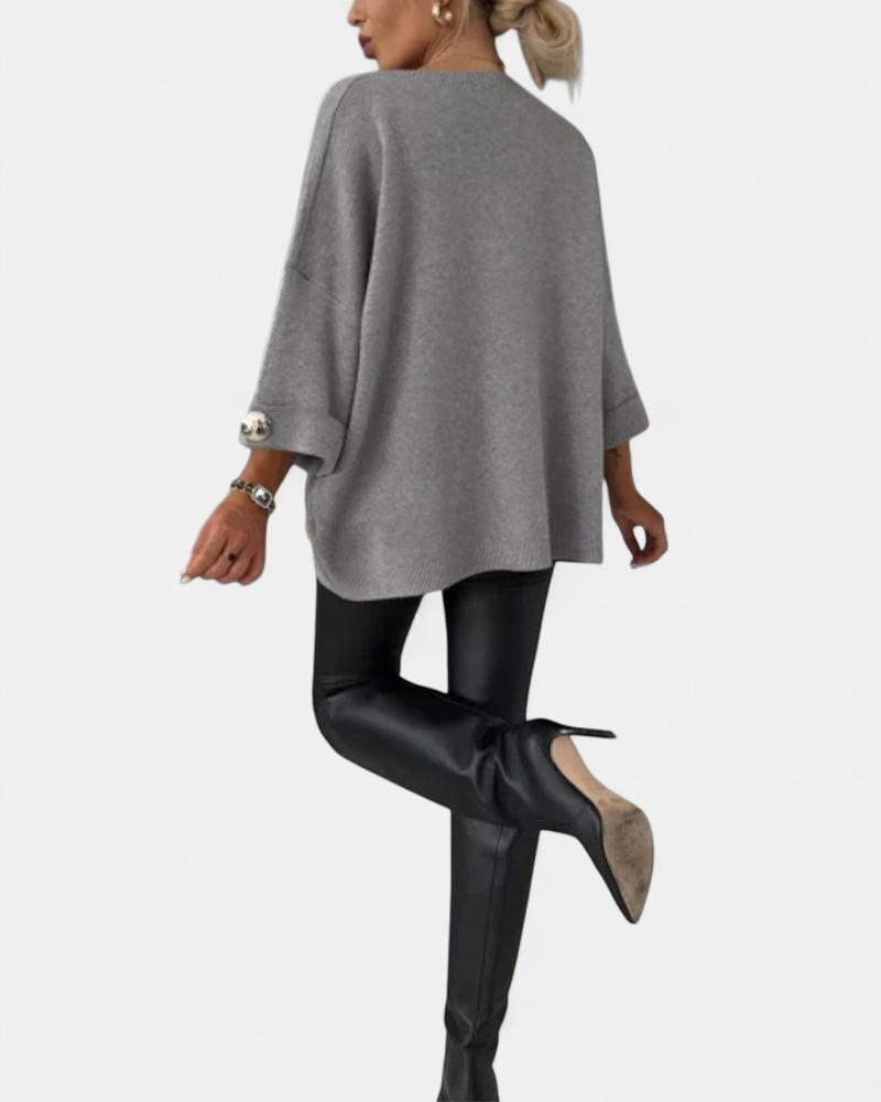 Lottie | Buttoned Knit Pullover