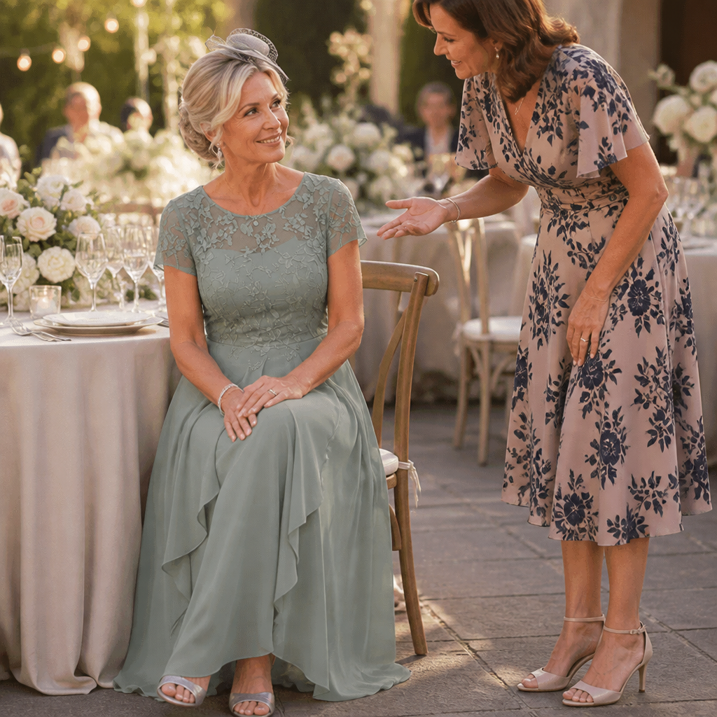 Vivienne | Lace Bodice Midi Dress