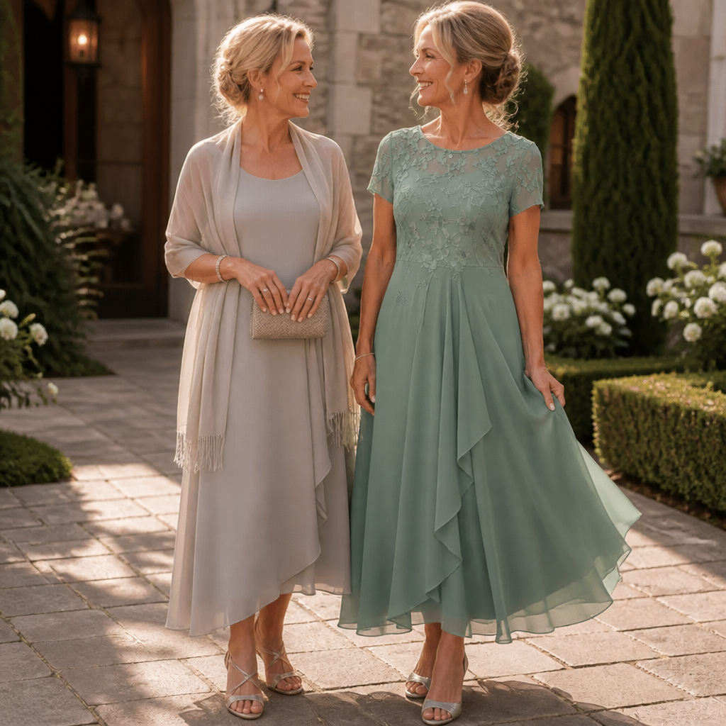 Vivienne | Lace Bodice Midi Dress