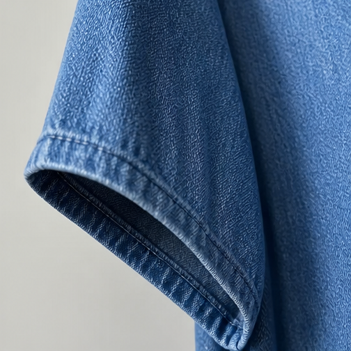 Denvera | Denim-Look Maxi Dress