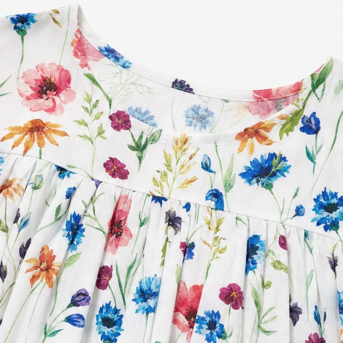Fiorella | Floral A-Line Midi Dress