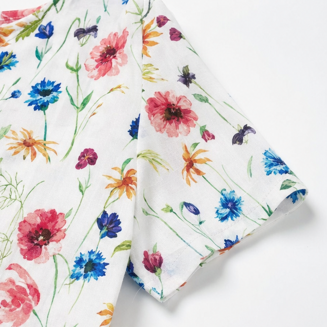 Fiorella | Floral A-Line Midi Dress