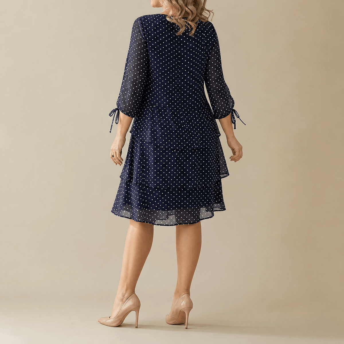 Florenne | Layered Polka Dot Dress