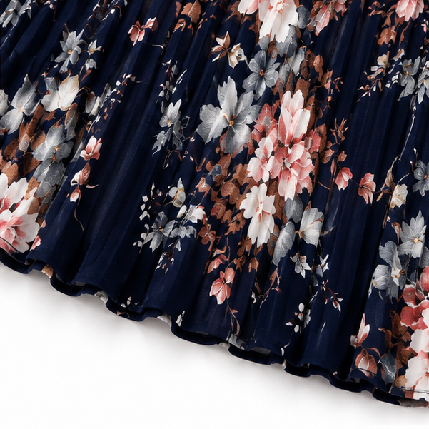 Florenza | Pleated Floral Midi Dress