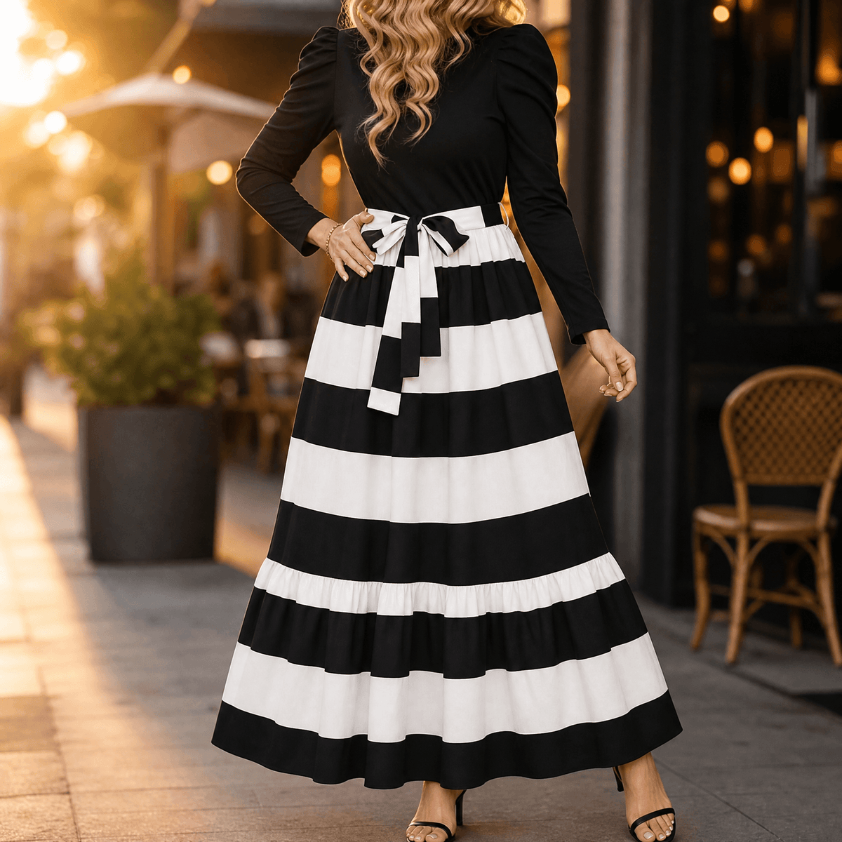 Florenza | Tie-Waist Floral Maxi Dress