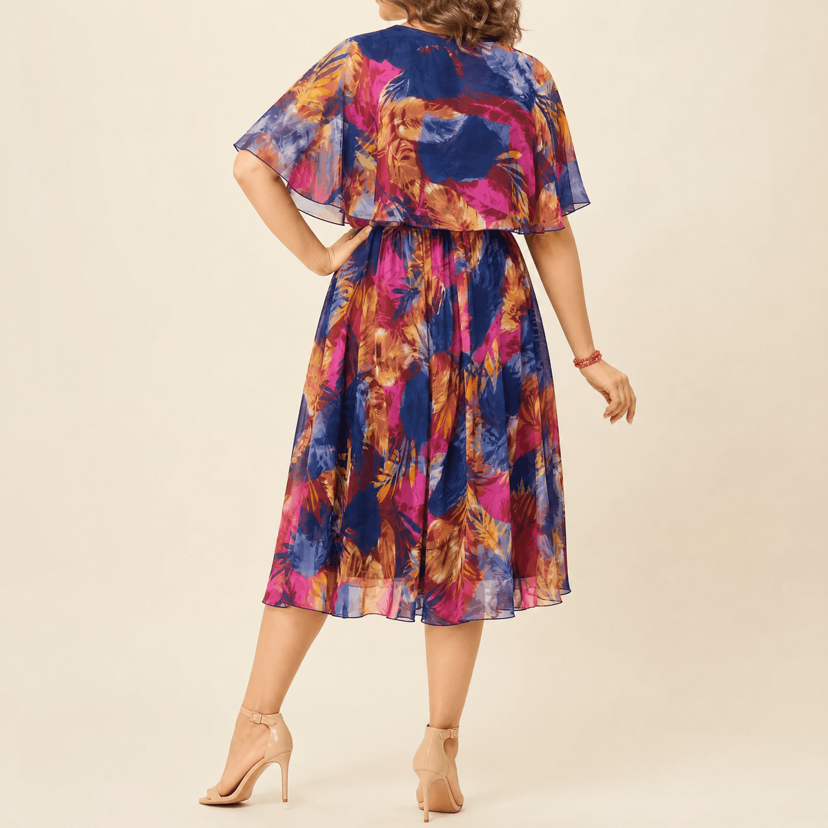 Floressa | Tropical Print Midi Dress