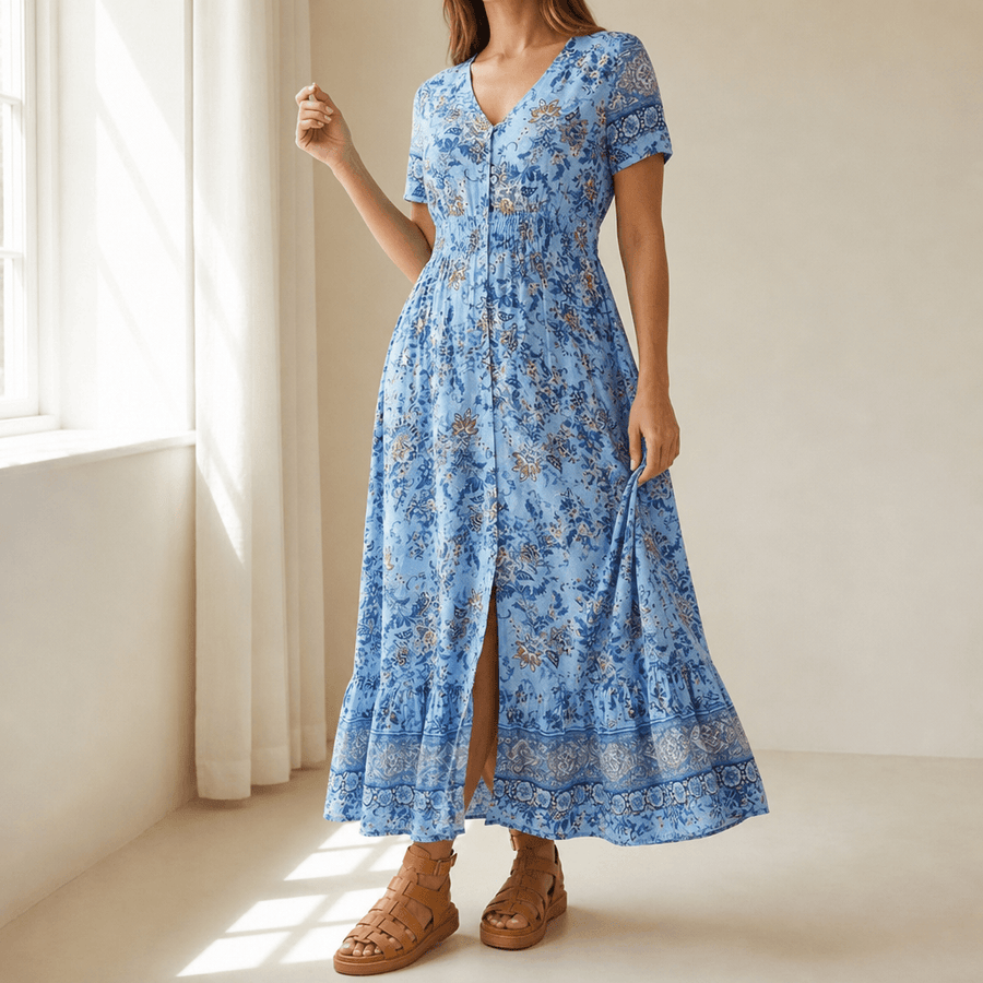Floressa | Floral Smocked Maxi Dress
