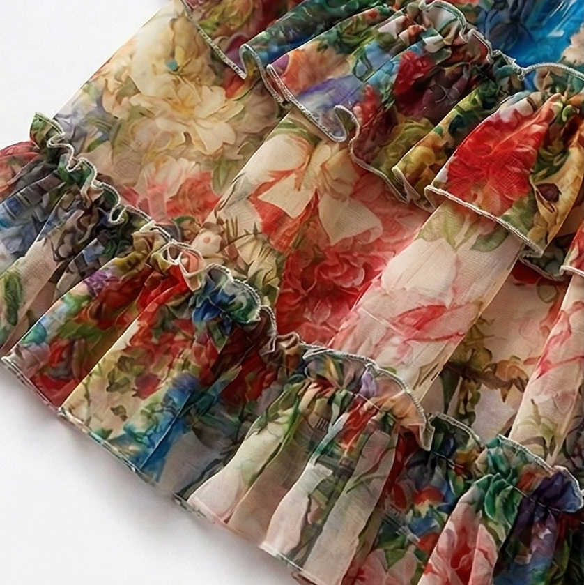 Floressa | Tiered Floral Maxi Dress