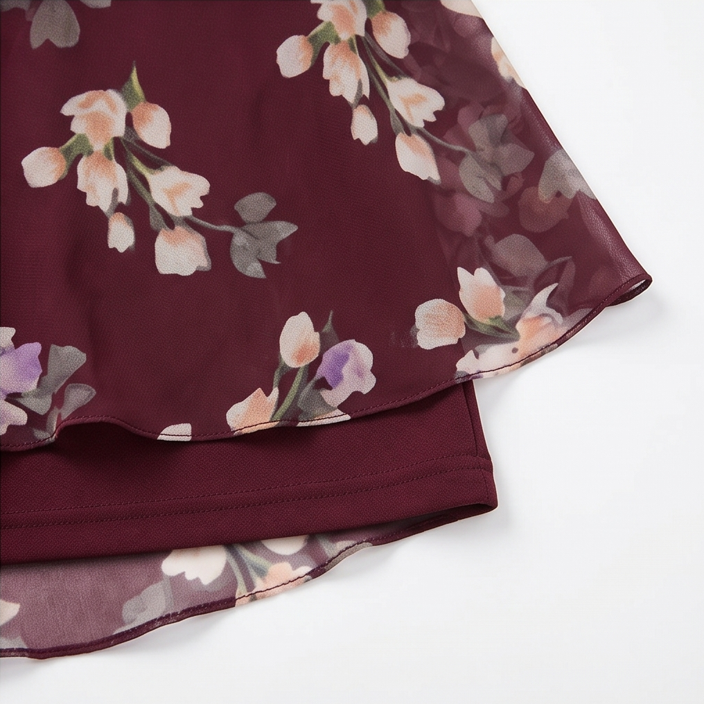 Florevia | Floral Cape Sheath Dress
