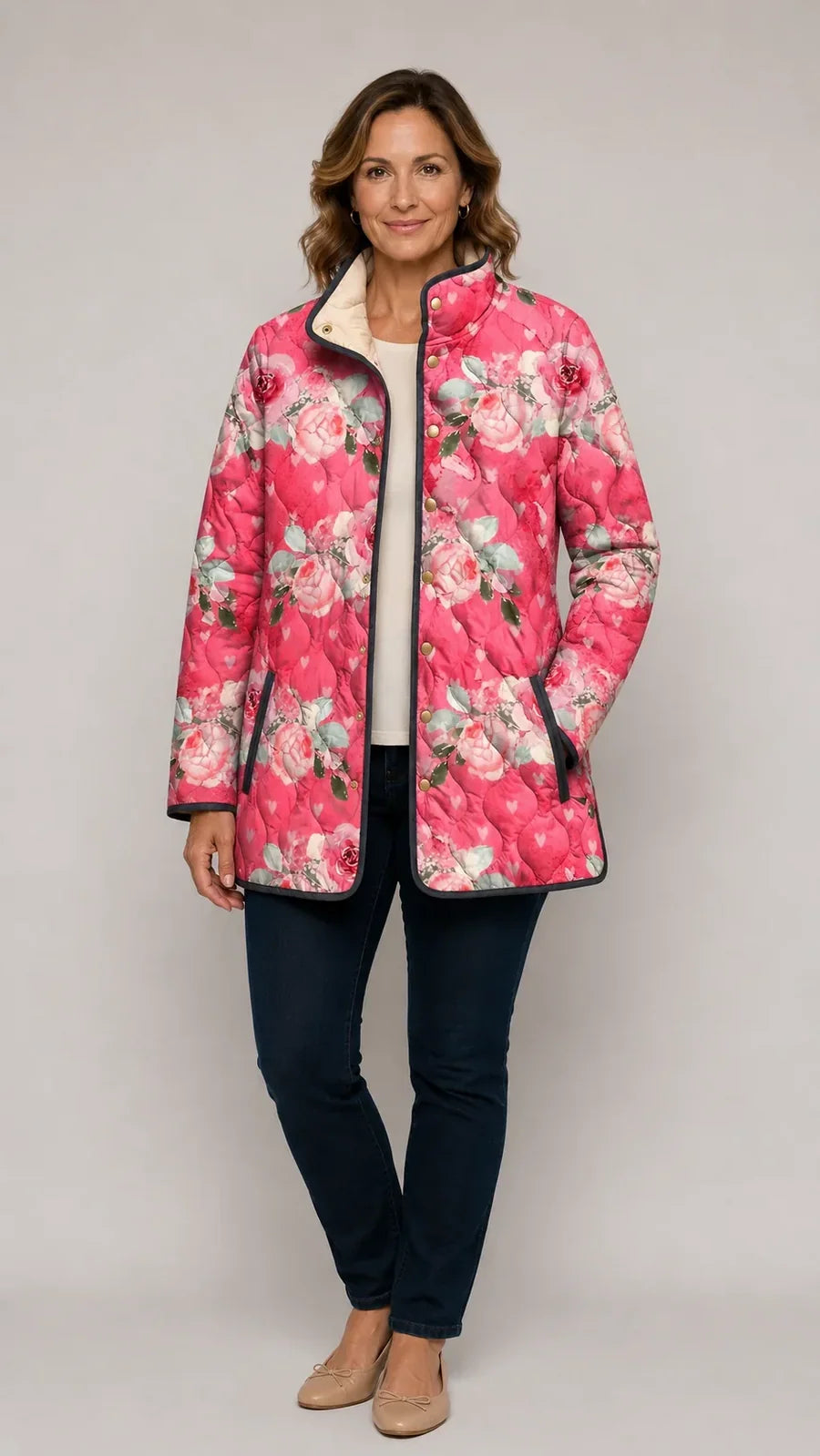 Freya | Floral Quilted Jacket
