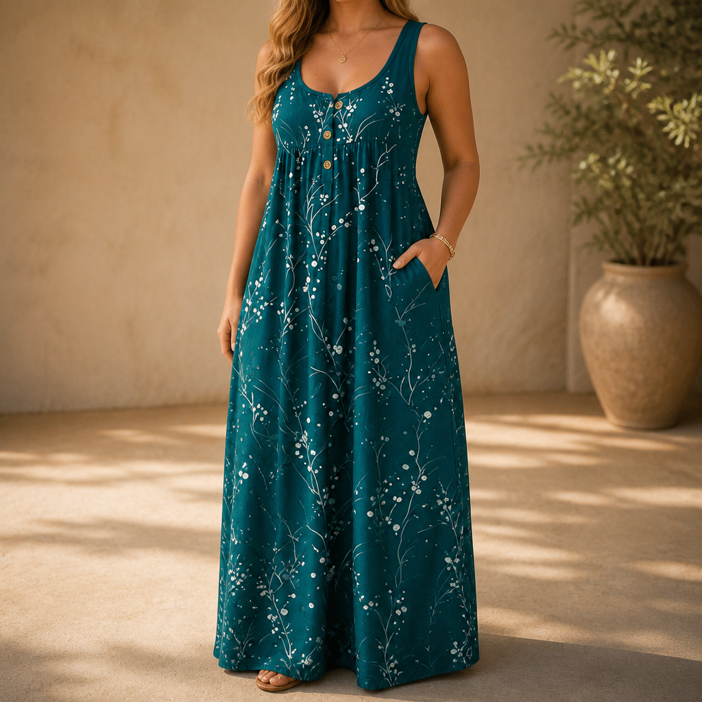 Bella | Flowy Empire Maxi Dress