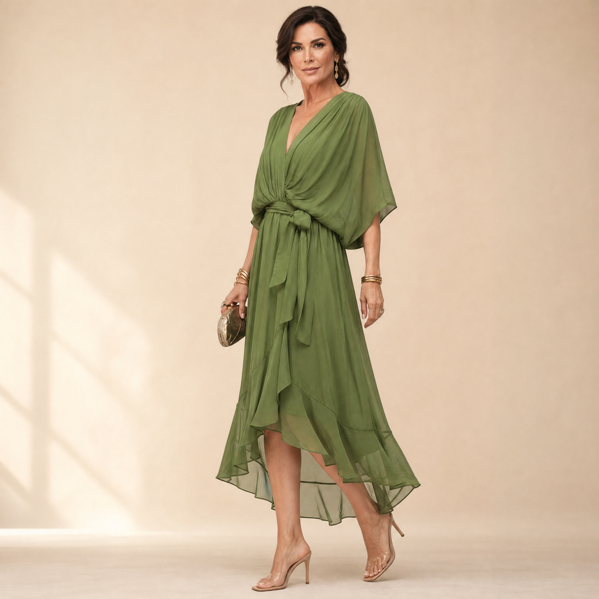 Mirabelle | Flowing V-Neck Midi Dress