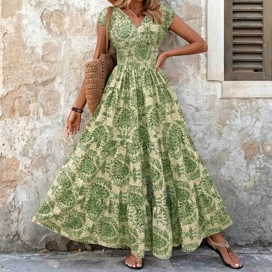 Florenza | Smocked Floral Maxi Dress