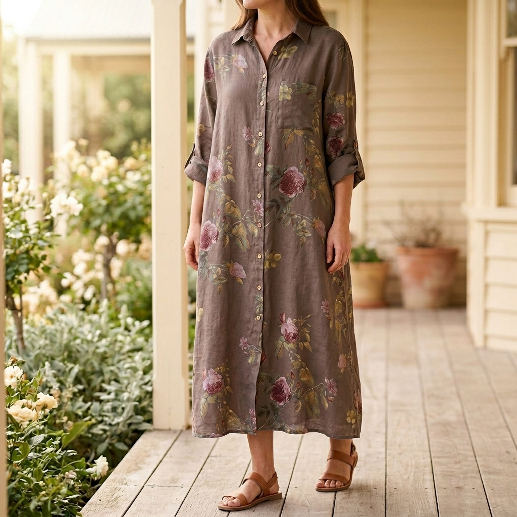 Rosalie | Floral Shirt Dress