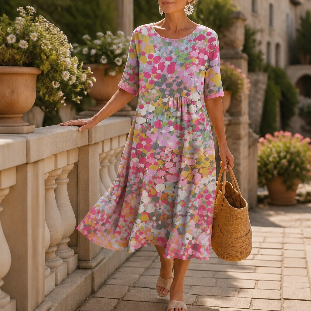 Isabelle | Breathable Sleeve Midi Dress