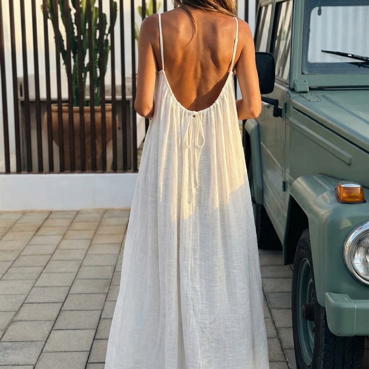 Soleia | Open Back Maxi Dress