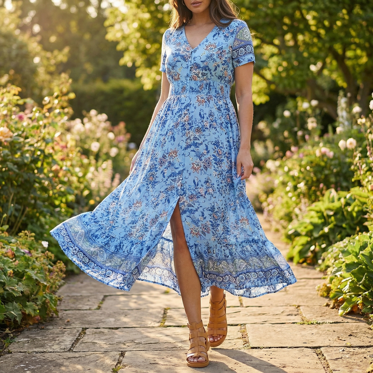 Floressa | Floral Smocked Maxi Dress