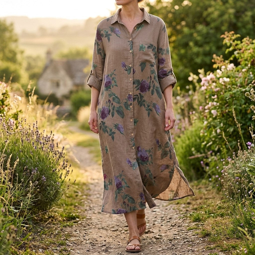 Rosalie | Floral Shirt Dress