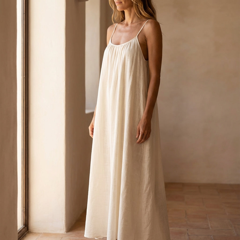 Soleia | Open Back Maxi Dress
