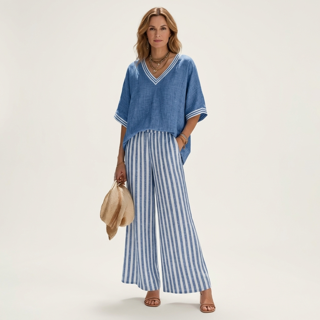 Juliana | Varsity Trim Two-Piece Set