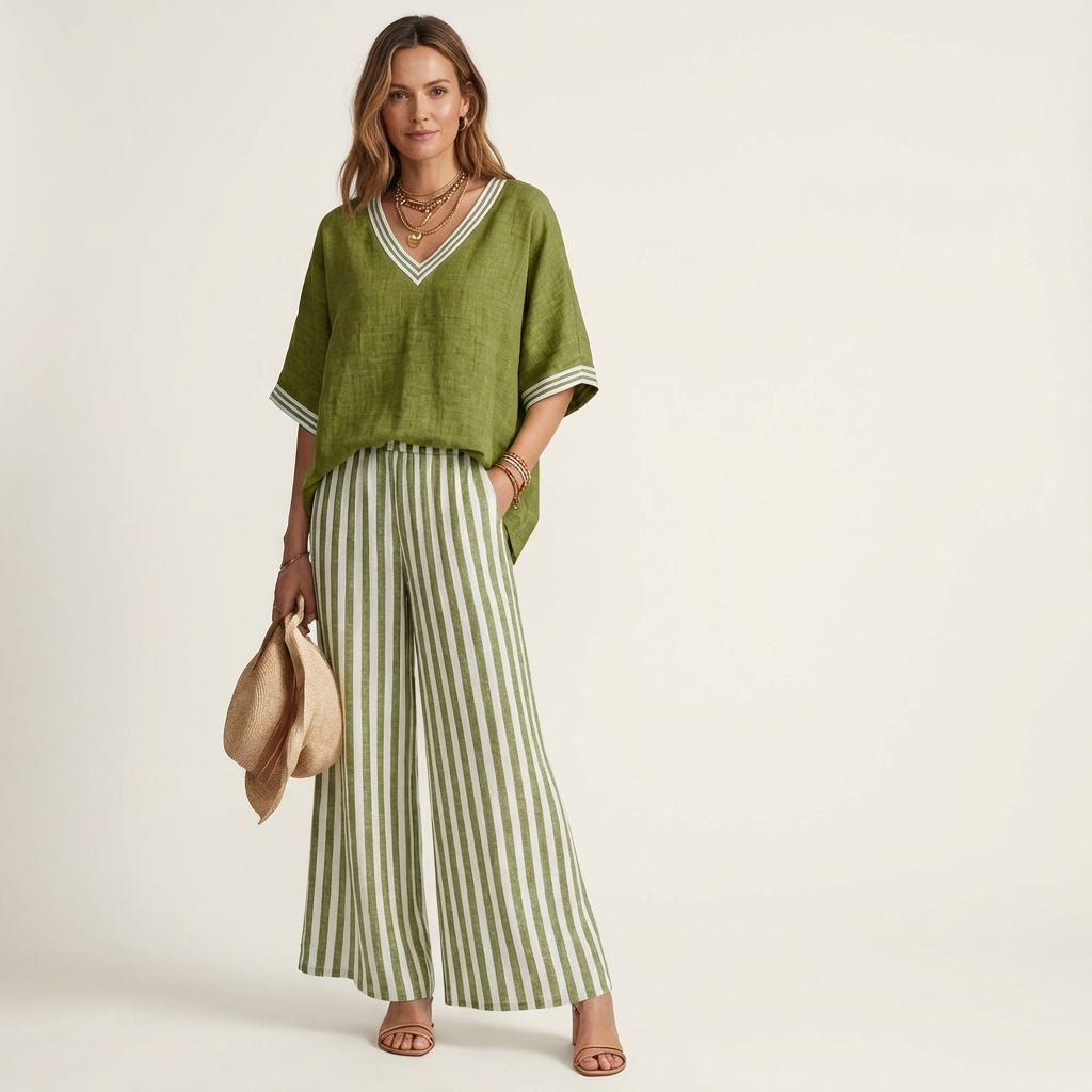 Juliana | Varsity Trim Two-Piece Set