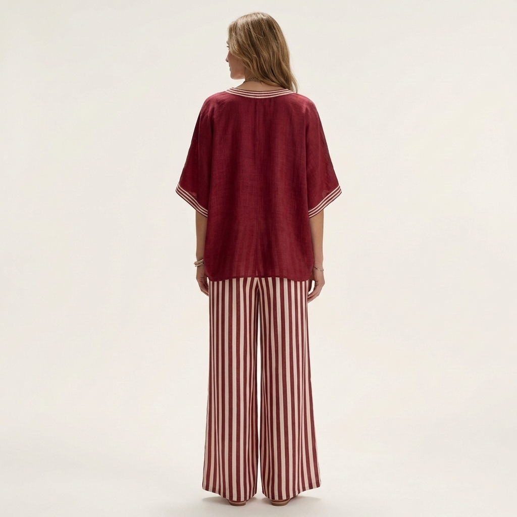 Juliana | Varsity Trim Two-Piece Set