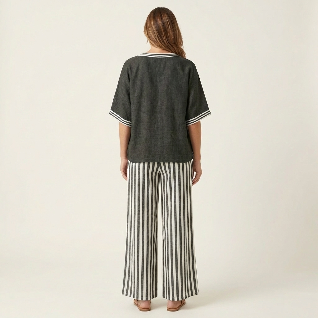 Juliana | Varsity Trim Two-Piece Set