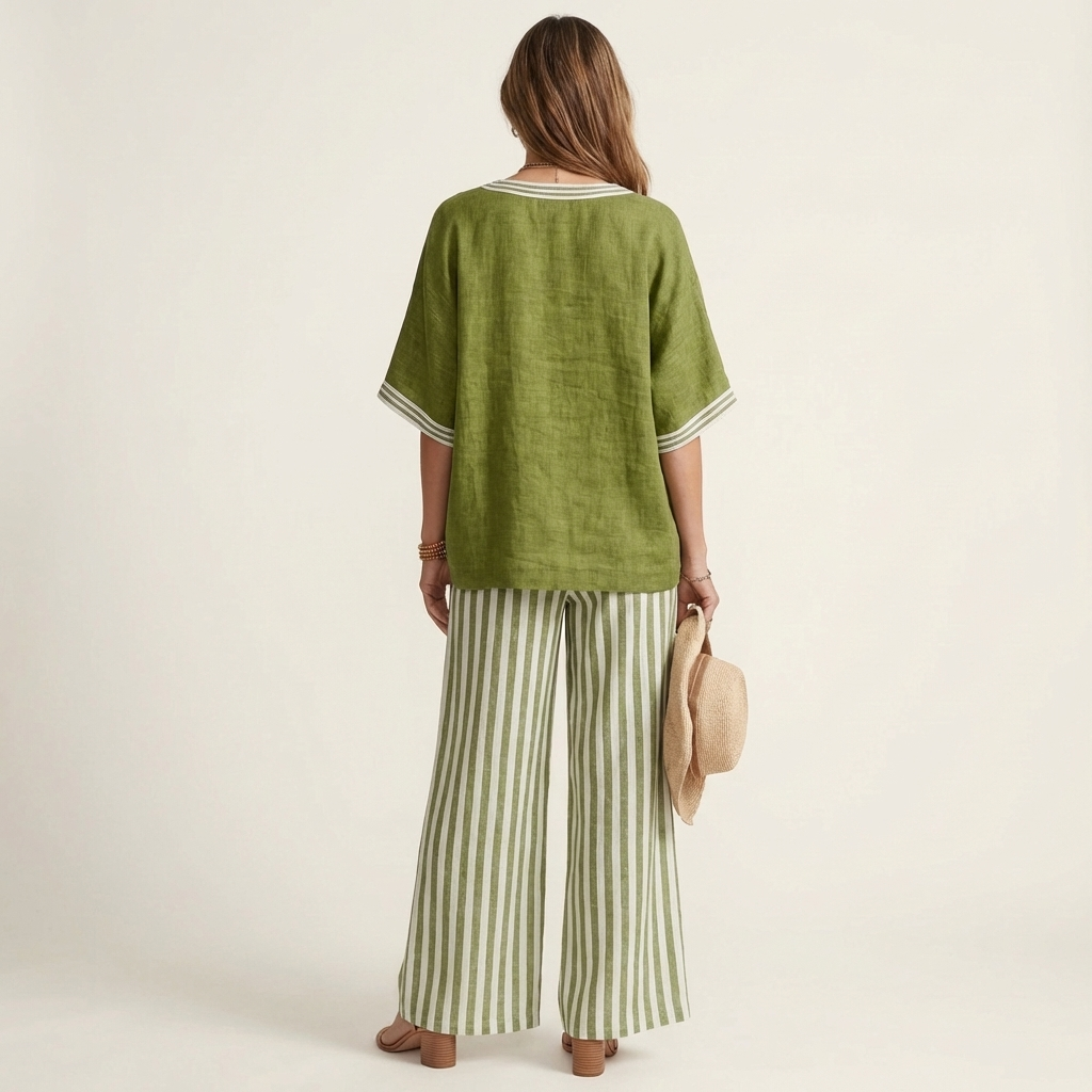Juliana | Varsity Trim Two-Piece Set