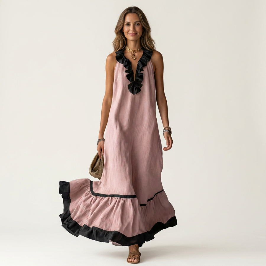 Mayline | Ruffle-Trim Maxi Dress