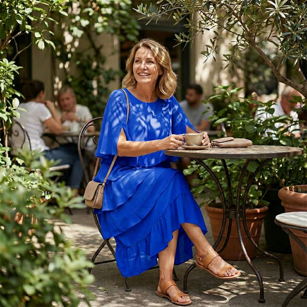 Florelle | Layered Ruffle Midi Dress