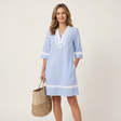 Sanina | Contrast-Trim Stripe Shift Dress