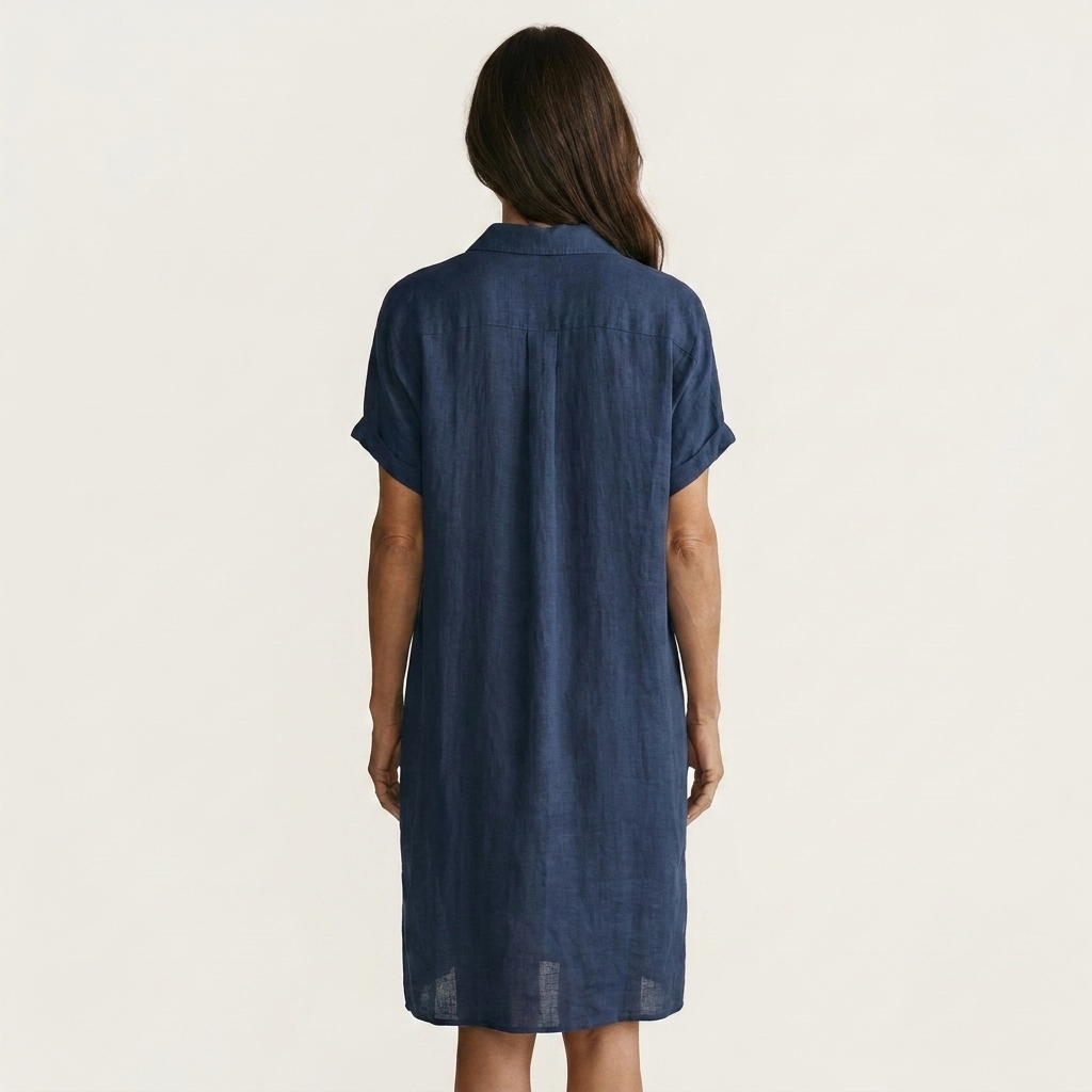 Nidalie | Cotton-Linen Shirt Dress