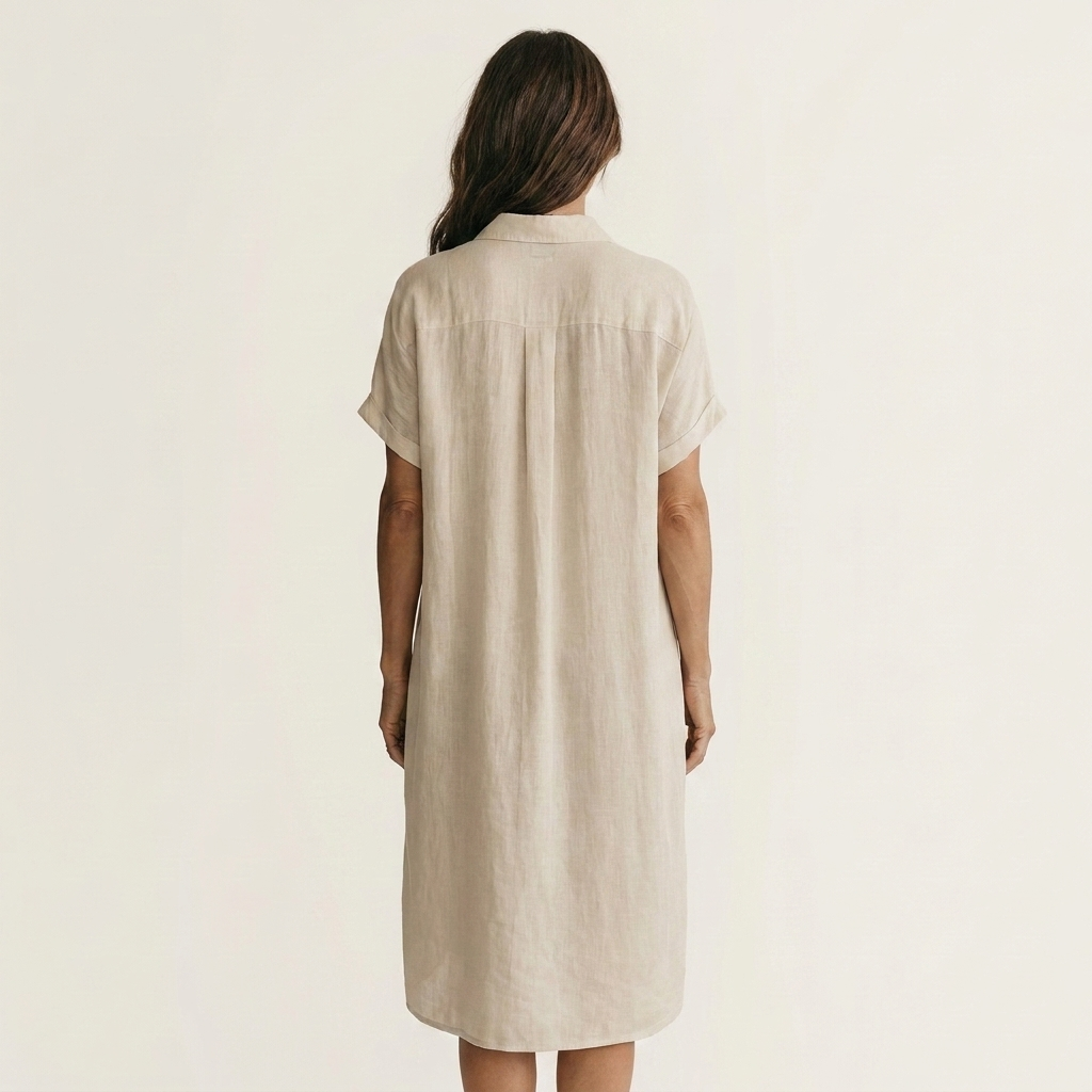 Nidalie | Cotton-Linen Shirt Dress