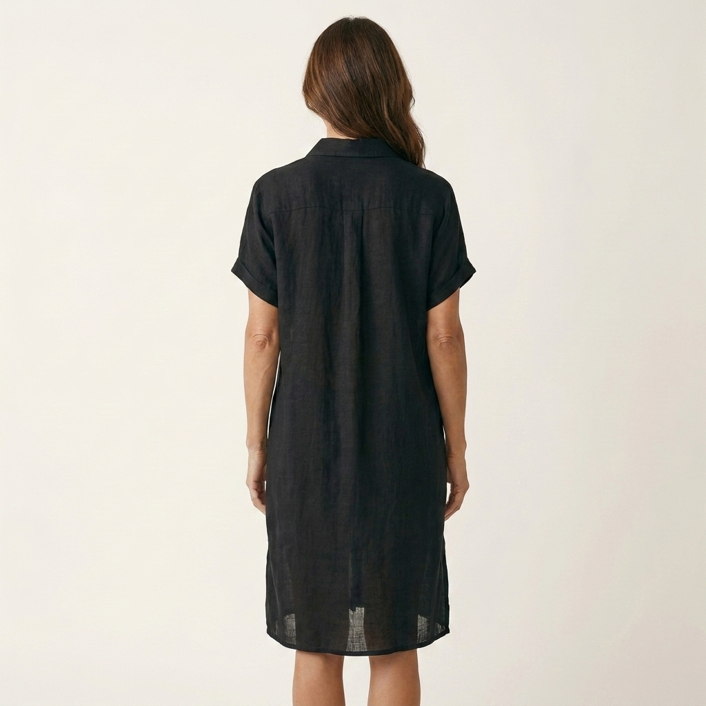 Nidalie | Cotton-Linen Shirt Dress