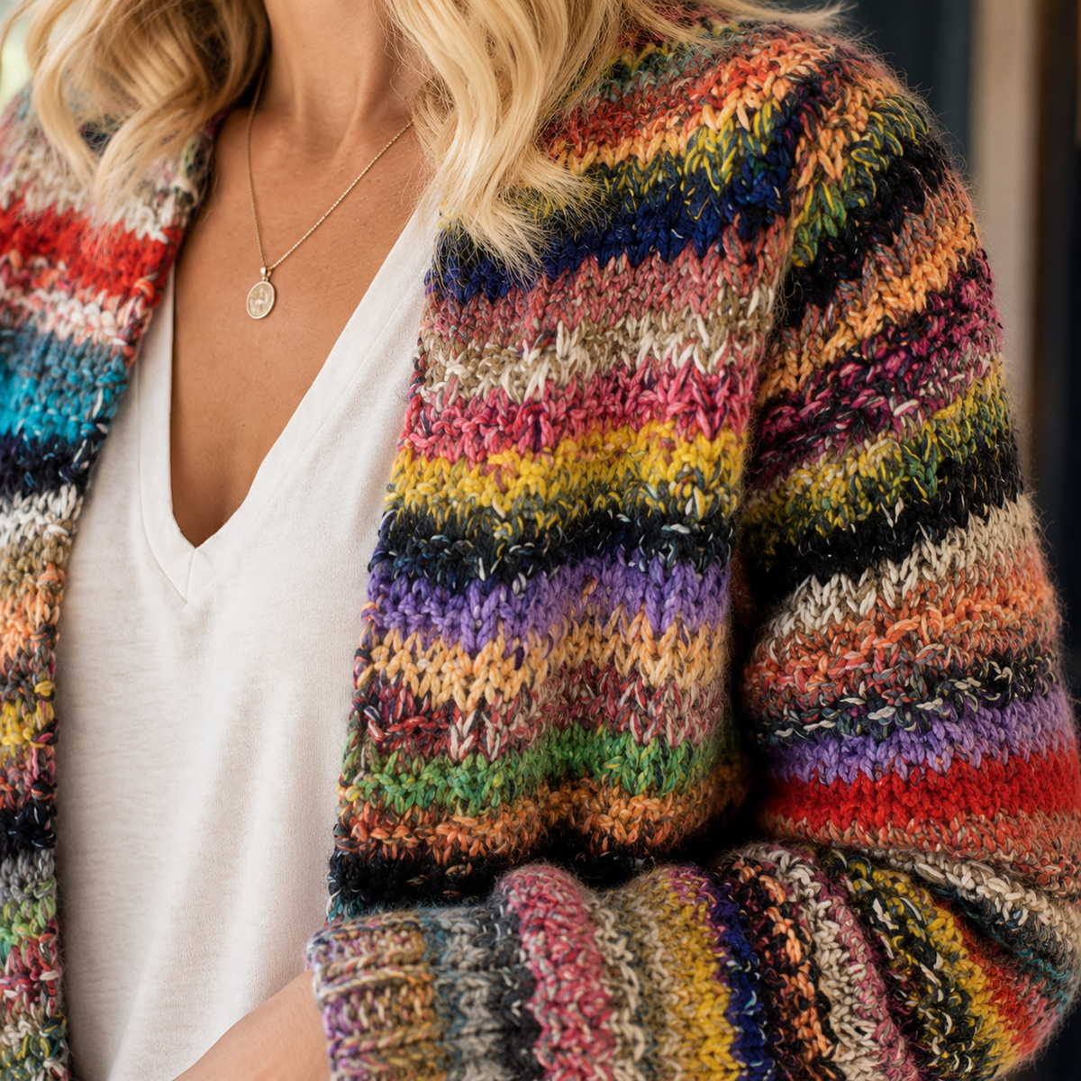 Stacey | Textured Open-Front Cardigan