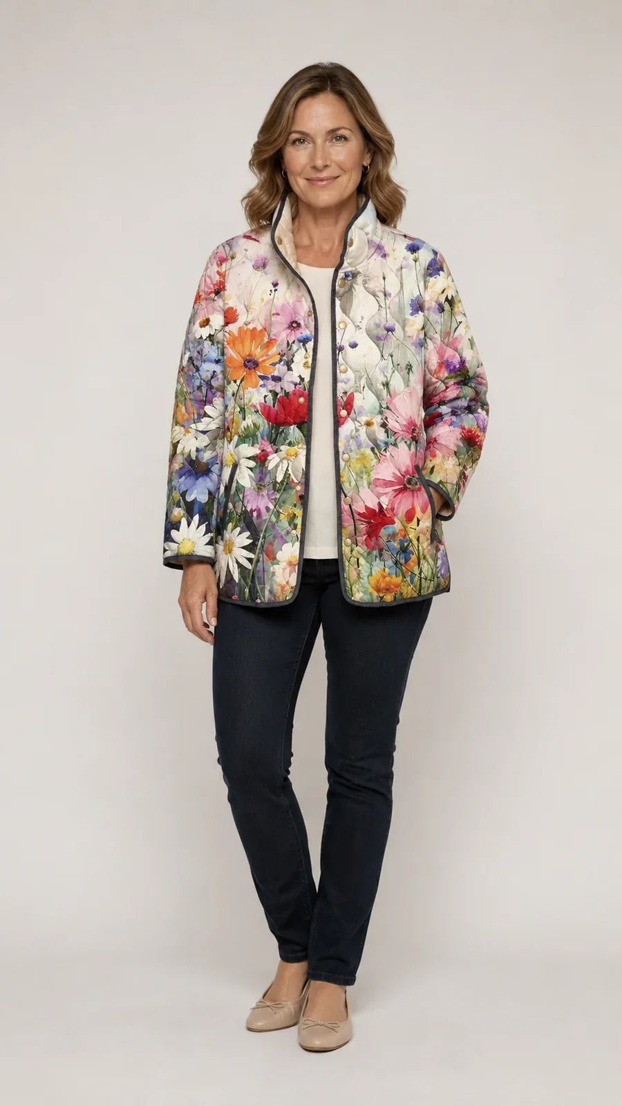 Kaia | Vintage Floral Quilted Jacket