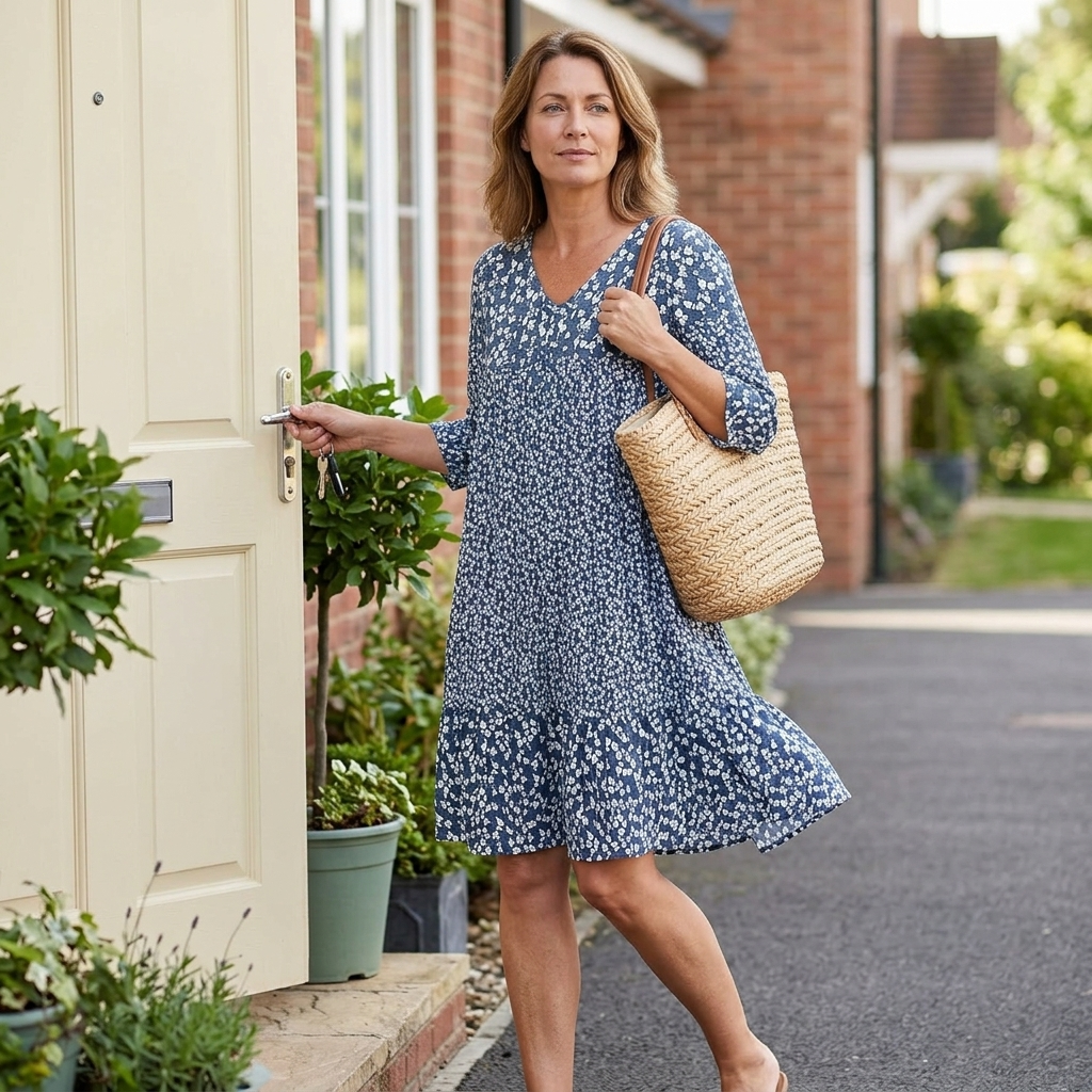 Bellora | Floral Ruffle Midi Dress