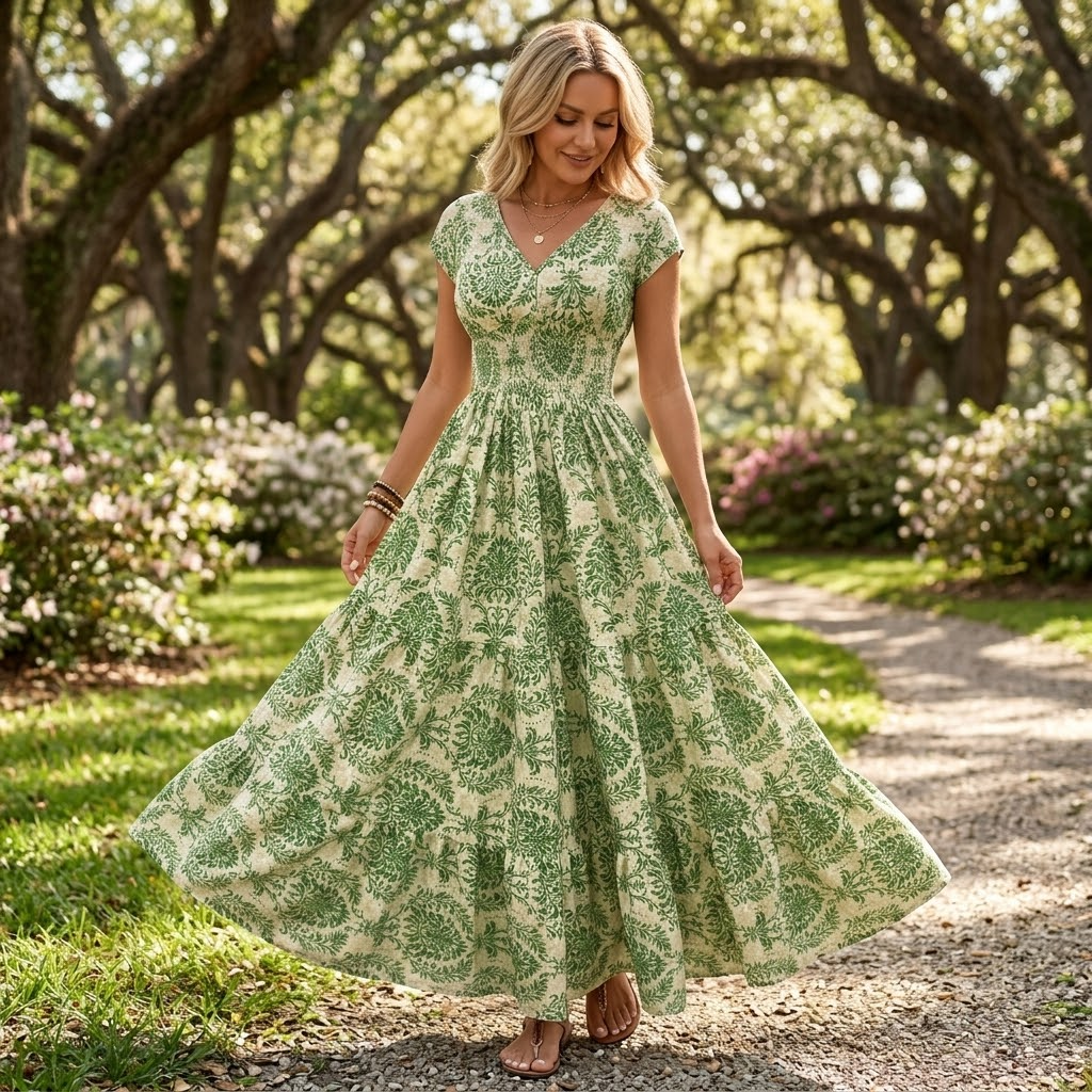 Florenza | Smocked Floral Maxi Dress