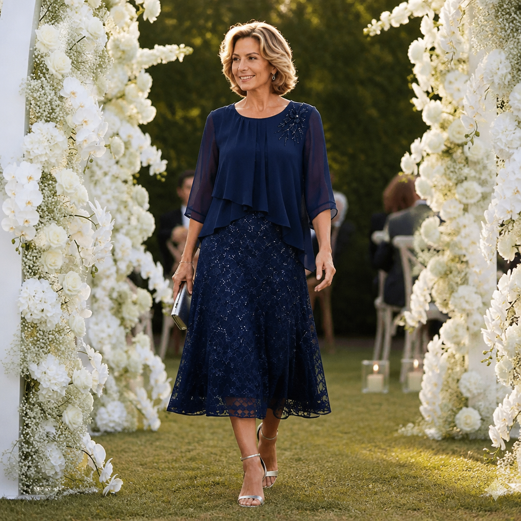 Elavine | Lace Overlay Dress
