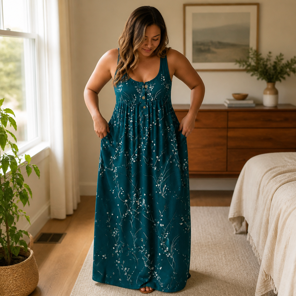 Bella | Flowy Empire Maxi Dress