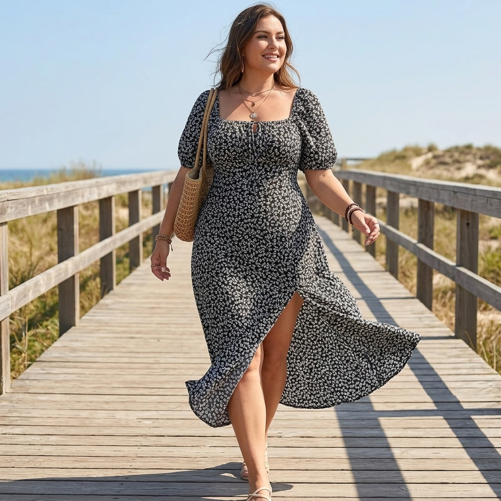 Floressa | Smocked Floral Midi Dress