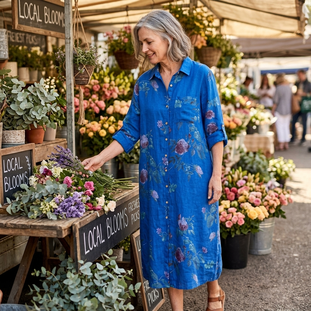 Rosalie | Floral Shirt Dress
