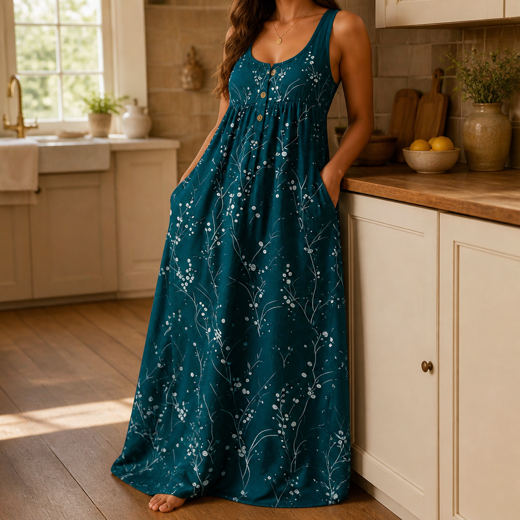 Bella | Flowy Empire Maxi Dress