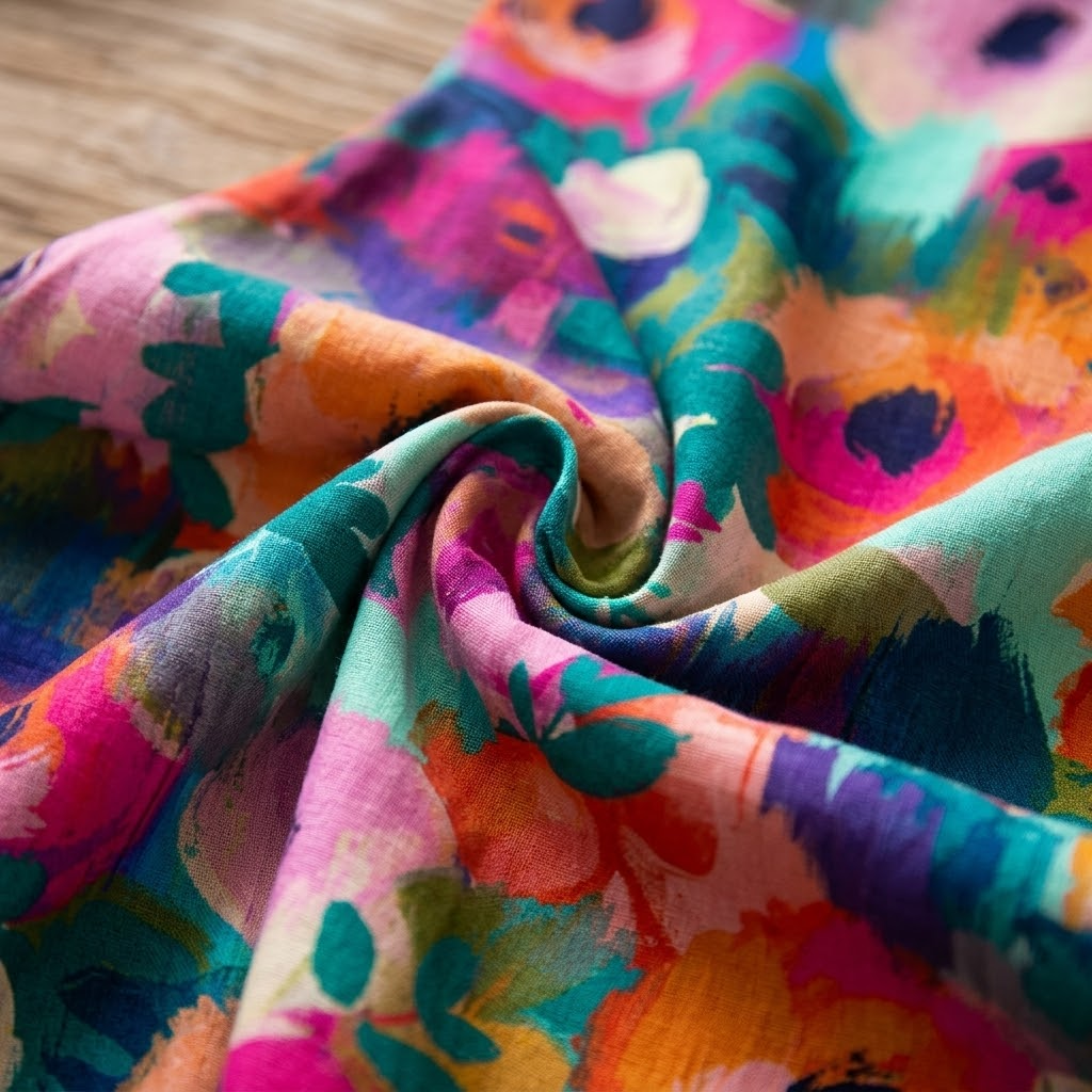 Florenza | Painterly Floral Midi Dress