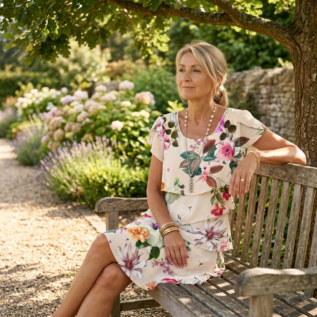 Floressa | Cascading Floral Tiered Dress