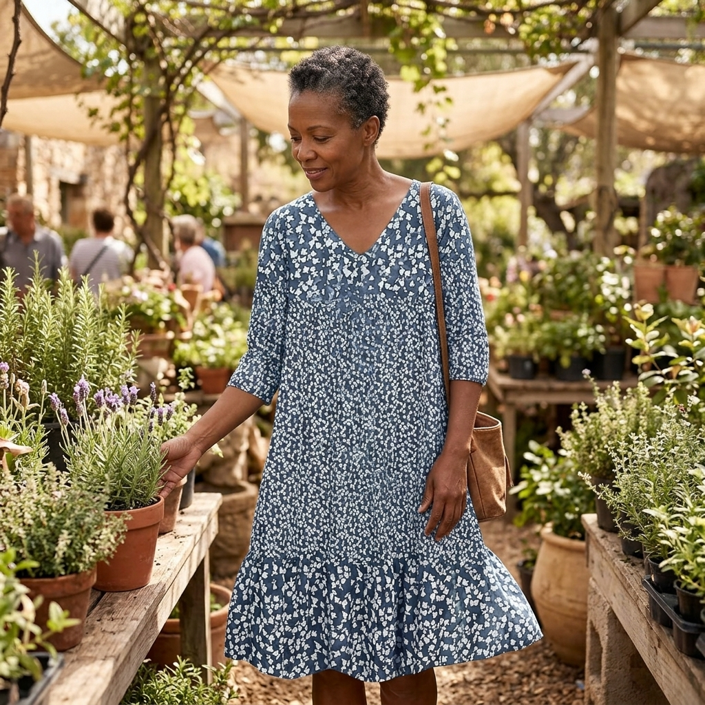 Bellora | Floral Ruffle Midi Dress