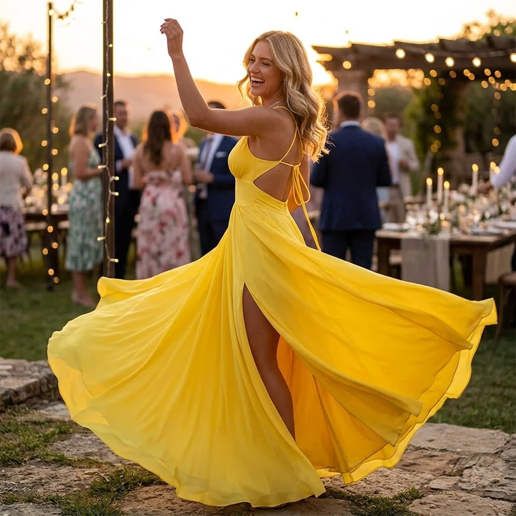 Florenza | V-Neck Slit Maxi Dress