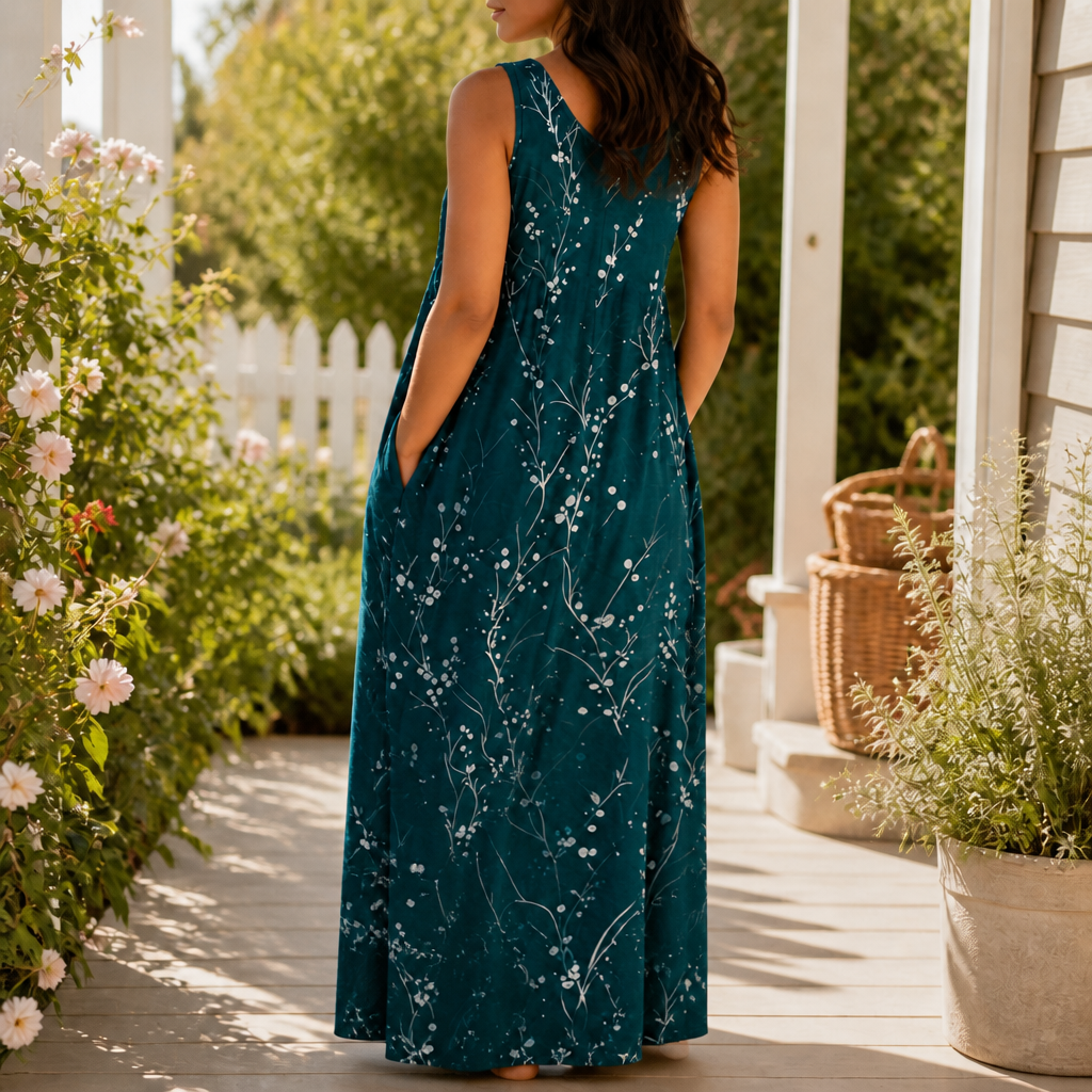 Bella | Flowy Empire Maxi Dress