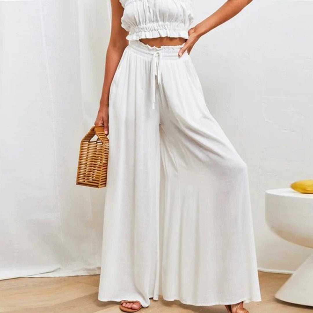 Isabella | Linen Drawstring Pants