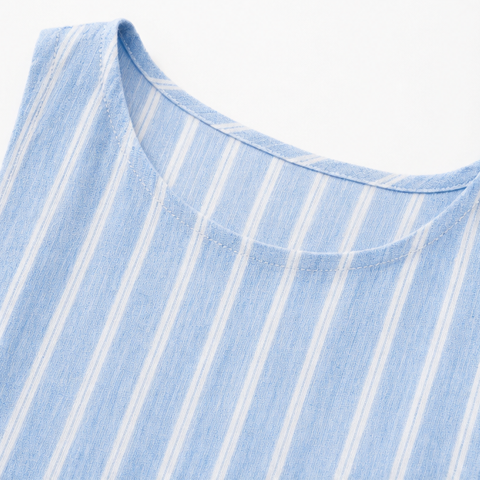 Marella | Striped Drop-Waist Midi Dress